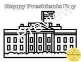 Happy Presidents Day White House Coloring Page History February