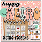 Happy Retro Classroom Motivational Posters