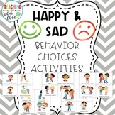 Happy & Sad Preschool Behavior Management Activities & Charts