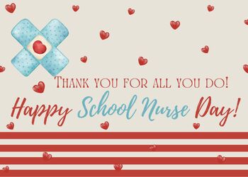 Preview of Happy School Nurse Day Card