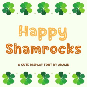 Preview of Happy Shamrocks - Display Font