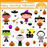 Happy Spooky Halloween Clipart Graphics for Personal and C