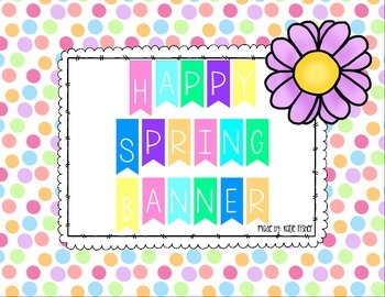 happy spring banner clip art