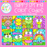 Happy Spring Color Codes Clipart