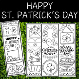Happy St. Patrick's Day Bookmarks | Shamrock | Leprechaun'