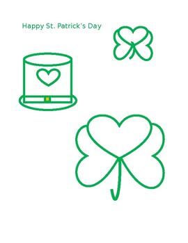 Preview of Happy St. Patrick's Day using shapes from Cutting Out Shapes