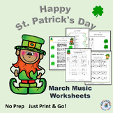 Happy St. Patrick's Day March Music Worksheets