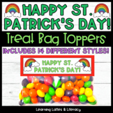 Happy St. Patrick's Day Treat Bag Toppers Pot of Gold Stud