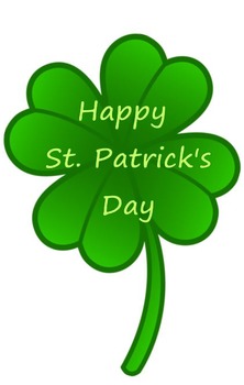 Happy St. Patrick's Day 4 Leaf Clover by Lindsay Battiato | TpT