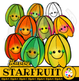 Happy Star Fruit - Doodle Clip Art