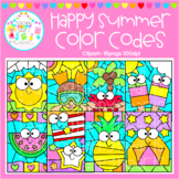 Happy Summer Color Codes Clipart