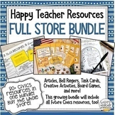 Happy Teacher Resources FULL STORE CIVICS BUNDLE (Growing Bundle)