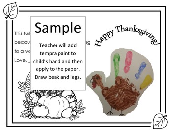 Preview of Thanksgiving Craft English Spanish