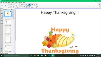 Preview of Happy Thanksgiving SMARTboard activity!!!