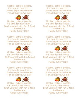 Preview of Happy Turkey Day labels (5264)