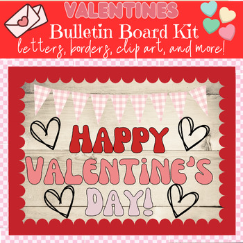 Preview of Happy Valentine's Day Bulletin Board Kit: Letters, Borders, Banners, and More!