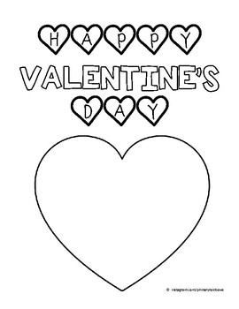 Happy Valentine's Day Coloring Sheet (freebie!) by primaryrainbows
