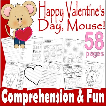 Preview of Happy Valentine’s Day, Mouse Read Aloud Book Study Companion Comprehension ELA