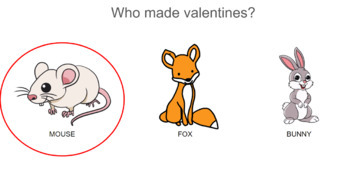 Preview of Happy Valentine's Day, Mouse! Comprehension Questions Level 3