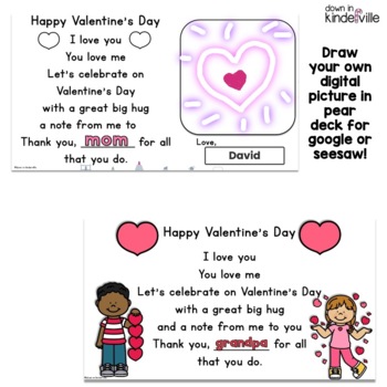 Download Valentine S Day Poem Digital Printables And Pocket Chart Seesaw Google Pear Deck