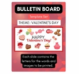 Happy Valentine's Day Sweet Candy Bulletin Board Kit on Canva
