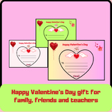 Happy Valentine's Day gift for family, friends and teachers