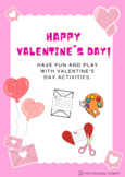 Happy Valentine's day Fun with activities ,artwork, decora