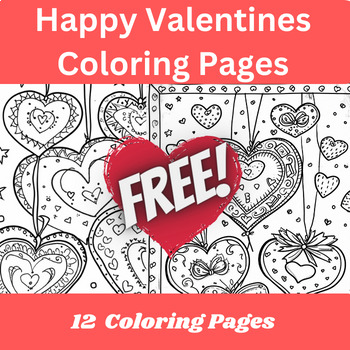 Preview of Happy Valentines Coloring Pages