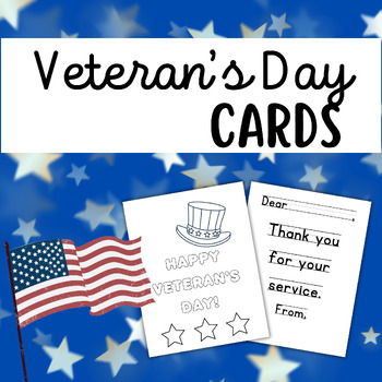 Happy Veteran's Day Cards Coloring Pages & Differentiated Writing Prompts