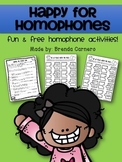 Happy for Homophones FREEBIE