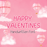 Happy valentine | Handwritten font, Decorative Fonts, Disp