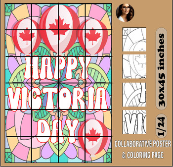 Preview of Happy victoria day collaborative door Classroom Idea decoration Bulletin Board