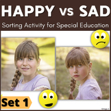 Happy and Sad Faces Sorting Activity Special Ed Autism Soc