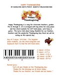 HappyThanksgiving - easy piano version w/ lyrics & chord symbols