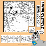 Harbor Seal Activities Coloring Page Pop Art Poster Bullet