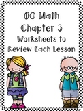 Harcourt Go Math Review Worksheets for 3rd Grade-Chapter 3