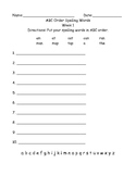 abc order worksheets 1st grade teaching resources