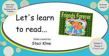 Preview of Harcourt Trophies "Friends Forever" Comprehensive Smartboard for 1st Grade