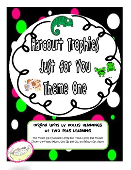 Preview of Harcourt Trophies Just For You Theme 1 Printables and Activities