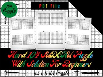 hard 104 kids sudoku puzzles with solution printable sudoku sheets