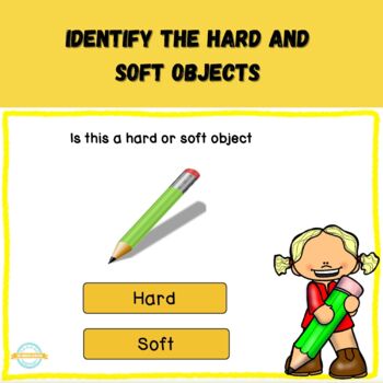 hard and soft objects worksheets for kindergarten physical properties of matter