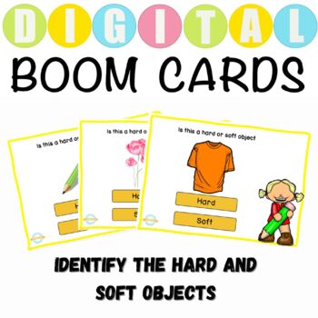 Preview of Hard And Soft Objects Worksheets For Kindergarten Physical Properties Of Matter