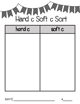 hard c soft c sort freebie by mrs holmes in second tpt