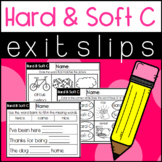 Hard C and Soft C Exit Slips Exit Tickets Assessment Quick Check