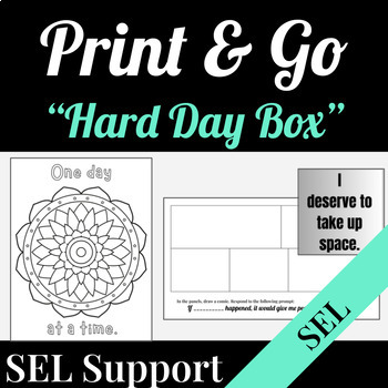 Preview of Hard Day Box | Social Emotional Learning | SEL | Middle School | High School