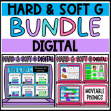 Hard G and Soft G Digital Phonics BUNDLE Moveable and Interactive