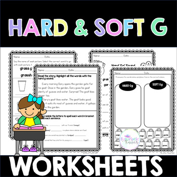 Preview of Hard G and Soft G Worksheets