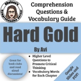 Hard Gold by Avi Comprehension Questions and Vocabulary Gu