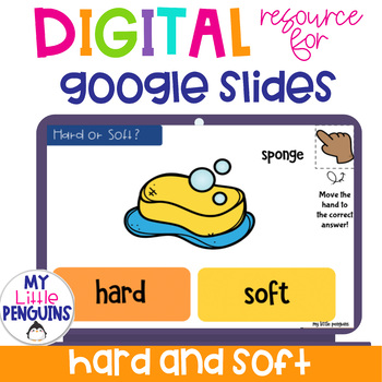 Preview of Hard & Soft Google Slides (also as an Easel Assessment)