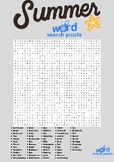 Hard Summer Word Search Puzzle Middle School Fun Activity 